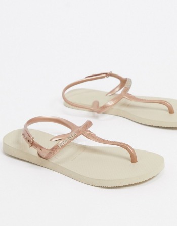 Havaianas Twist Flat Zlatne - Ženske Sandale | 86924OKVI